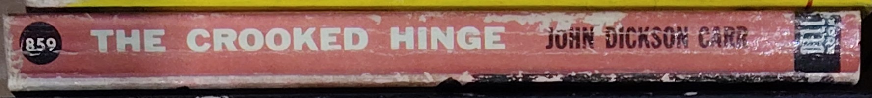 John Dickson Carr  THE CROOKED HINGE spine of book image