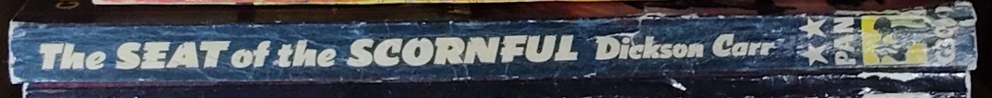 John Dickson Carr  THE SEAT OF THE SCORNFUL spine of book image