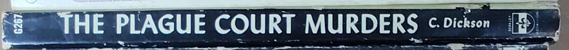 Carter Dickson  THE PLAGUE COURT MURDERS spine of book image