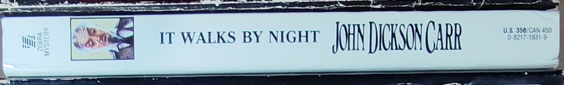 John Dickson Carr  IT WALKS BY NIGHT spine of book image
