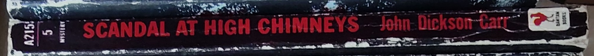 John Dickson Carr  SCANDAL AT HIGH CHIMNEYS spine of book image