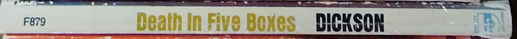Carter Dickson  DEATH IN FIVE BOXES spine of book image