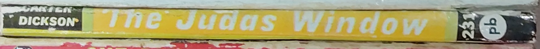 Carter Dickson  THE JUDAS WINDOW spine of book image