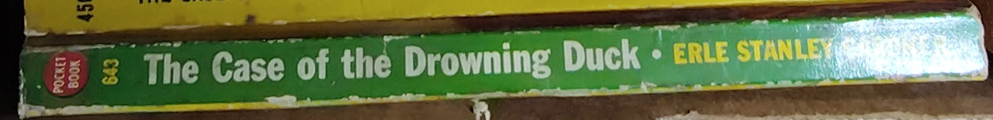 Erle Stanley Gardner  THE CASE OF THE DROWNING DUCK spine of book image