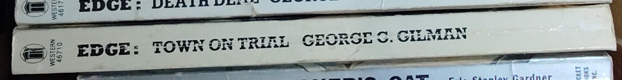 George G. Gilman  EDGE 36: TOWN ON TRIAL spine of book image