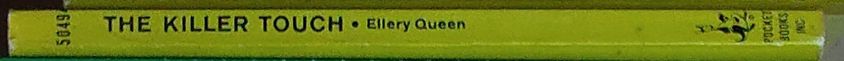 Ellery Queen  THE KILLER TOUCH spine of book image