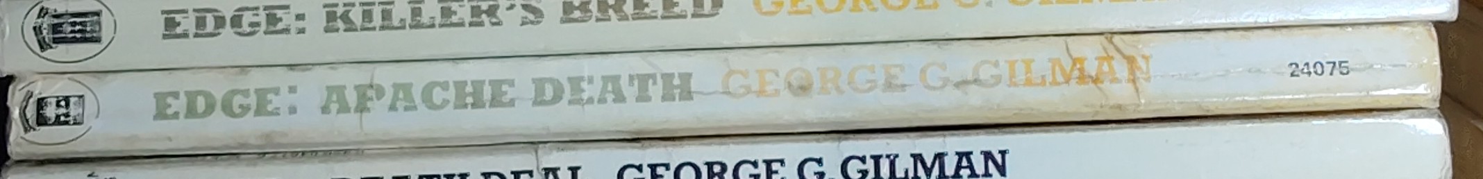 George G. Gilman  EDGE 3: APACHE DEATH spine of book image