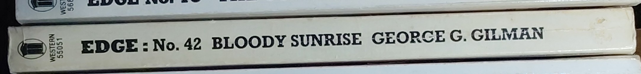 George G. Gilman  EDGE 42: BLOODY SUNRISE spine of book image