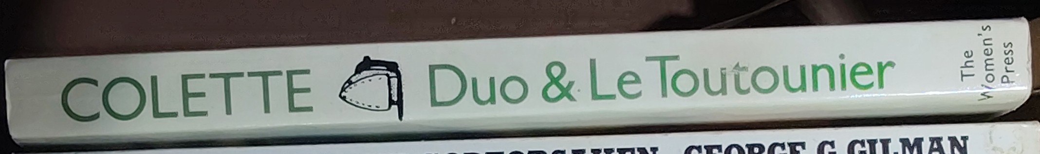 Colette   DUO & LE TOUTOUNIER spine of book image