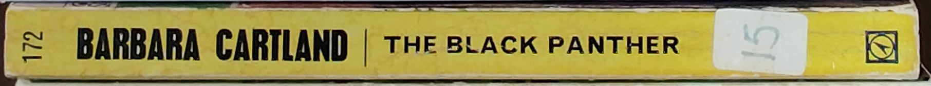 Barbara Cartland  THE BLACK PANTHER spine of book image