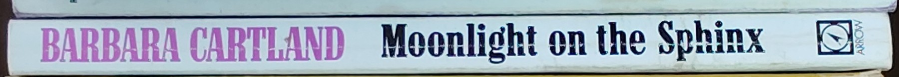 Barbara Cartland  MOONLIGHT ON THE SPHINX spine of book image