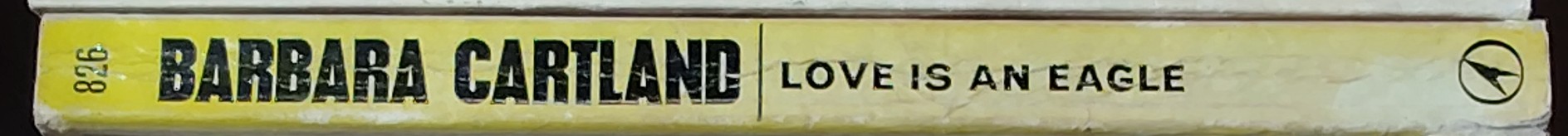 Barbara Cartland  LOVE IS AN EAGLE spine of book image
