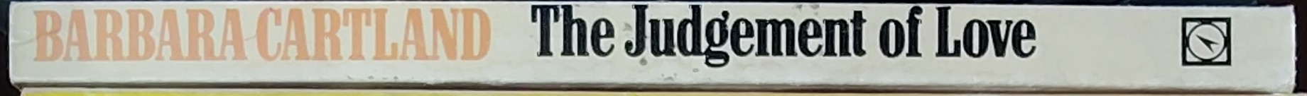 Barbara Cartland  THE JUDGEMENT OF LOVE spine of book image