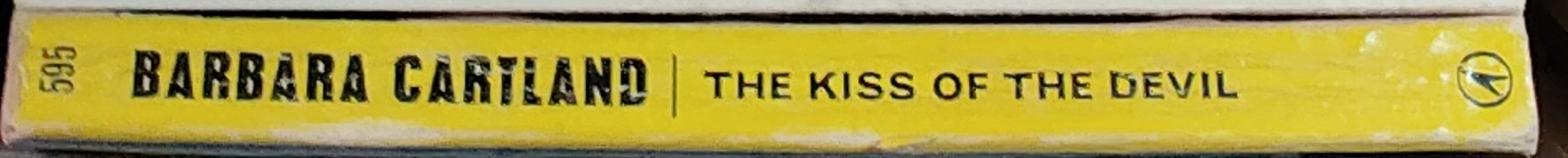 Barbara Cartland  THE KISS OF THE DEVIL spine of book image