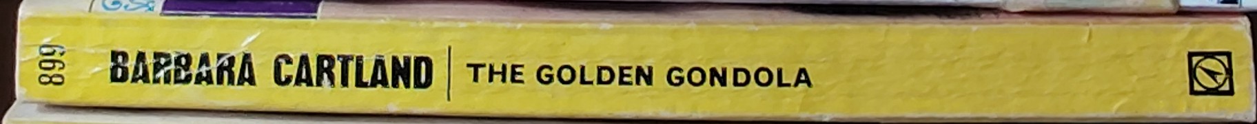 Barbara Cartland  THE GOLDEN GONDOLA spine of book image