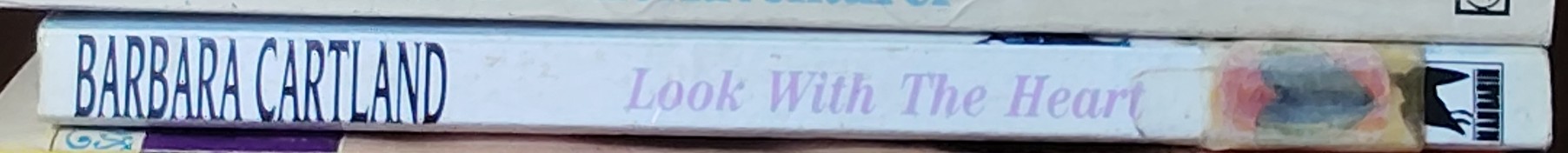Barbara Cartland  LOOK WITH THE HEART spine of book image