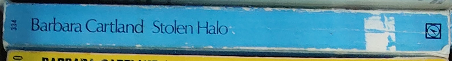 Barbara Cartland  STOLEN HALO spine of book image