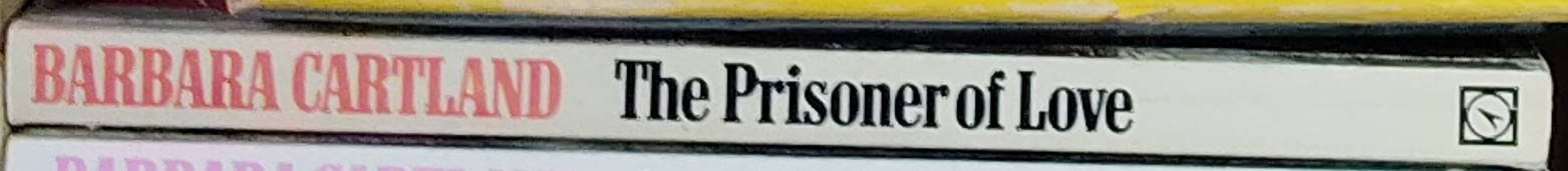 Barbara Cartland  THE PRISONER OF LOVE spine of book image