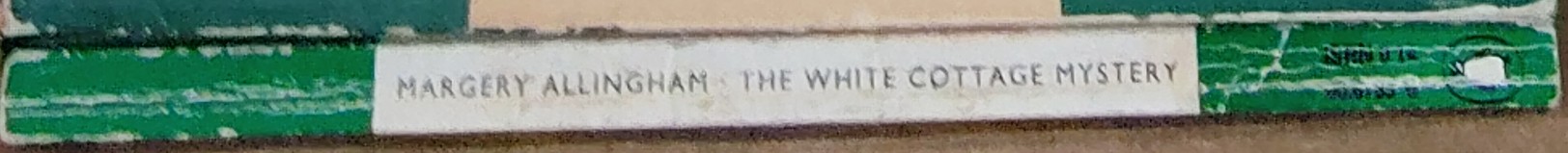 Margery Allingham  THE WHITE COTTAGE MYSTERY spine of book image