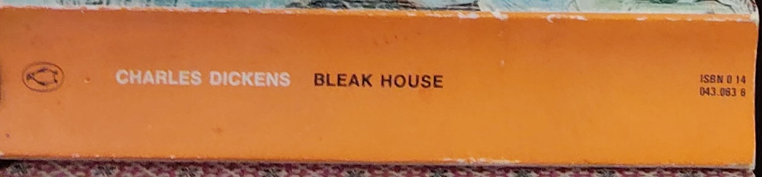 Charles Dickens  BLEAK HOUSE spine of book image