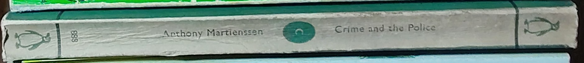 Anthony Martienssen  CRIME AND THE POLICE spine of book image