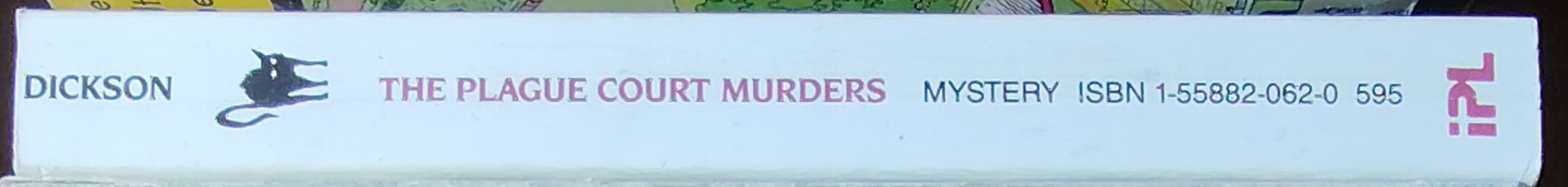 Carter Dickson  THE PLAGUE COURT MURDERS spine of book image