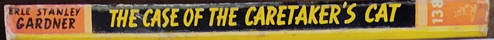 Erle Stanley Gardner  THE CASE OF THE CARETAKER'S CAT spine of book image