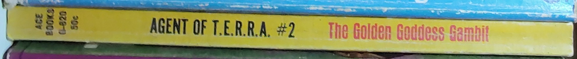 Larry Maddock  THE GOLDEN GODDESS GAMBIT spine of book image