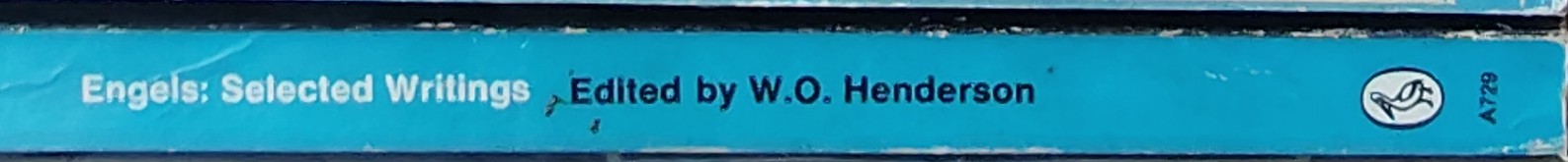 W.O. Henderson (edits_and_introduces) ENGELS: SELECTED WRITINGS spine of book image