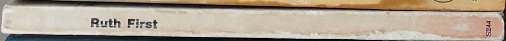 Ruth First  ONE HUNDRED AND SEVENTEEN DAYS spine of book image