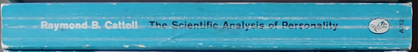 Raymond B. Cattell  THE SCIENTIFIC ANALYSIS OF PERSONALITY spine of book image