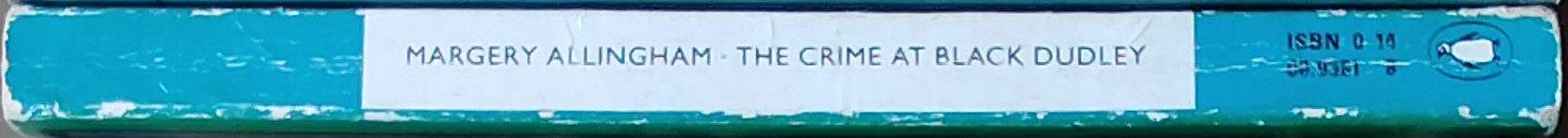 Margery Allingham  THE CRIME AT BLACK DUDLEY spine of book image