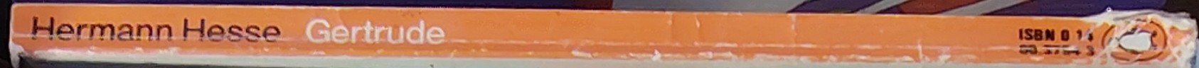 Hermann Hesse  GERTRUDE spine of book image