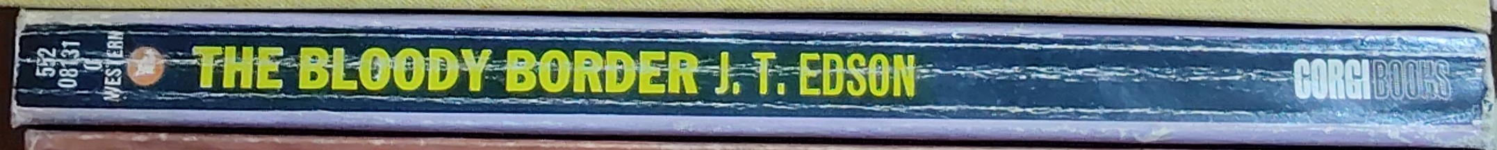 J.T. Edson  THE BLOODY BORDER spine of book image