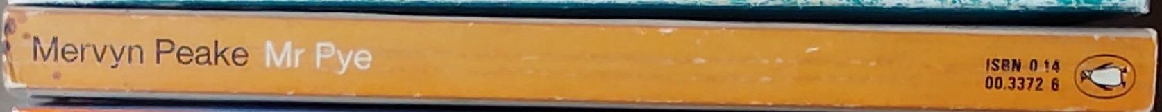 Mervyn Peake  MR PYE spine of book image