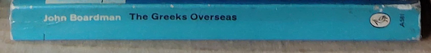 John Boardman  THE GREEKS OVERSEAS spine of book image