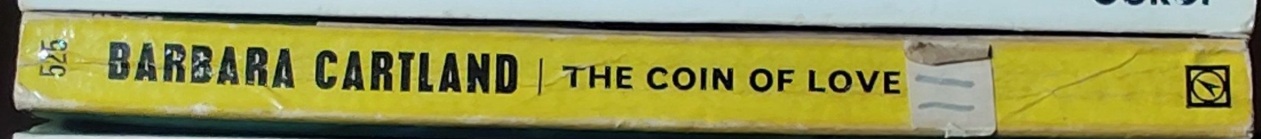 Barbara Cartland  THE COIN OF LOVE spine of book image