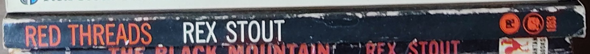 Rex Stout  RED THREADS spine of book image