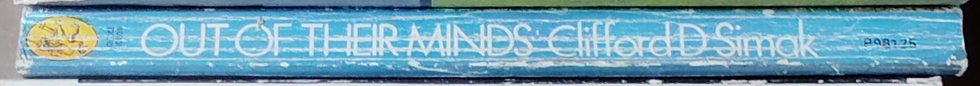 Clifford D. Simak  OUT OF THEIR MINDS spine of book image