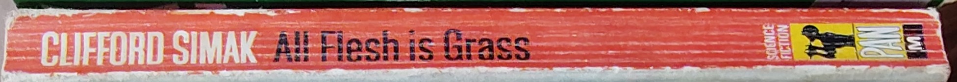 Clifford D. Simak  ALL FLESH IS GRASS spine of book image