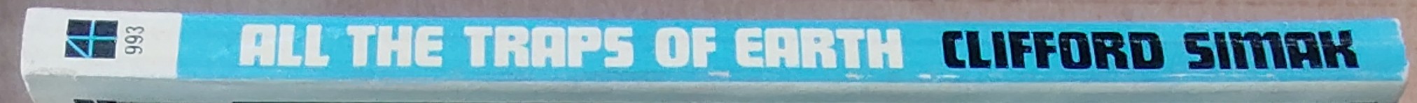 Clifford D. Simak  ALL THE TRAPS OF EARTH spine of book image