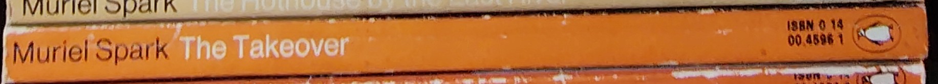 Muriel Spark  THE TAKEOVER spine of book image