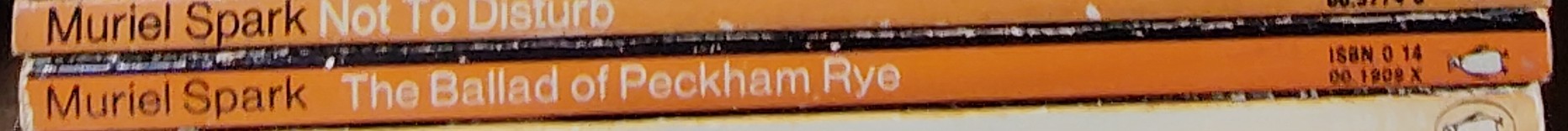 Muriel Spark  THE BALLAD OF PECKHAM RYE spine of book image