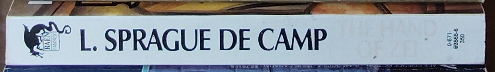 L.Sprague de Camp  THE HAND OF ZEI spine of book image