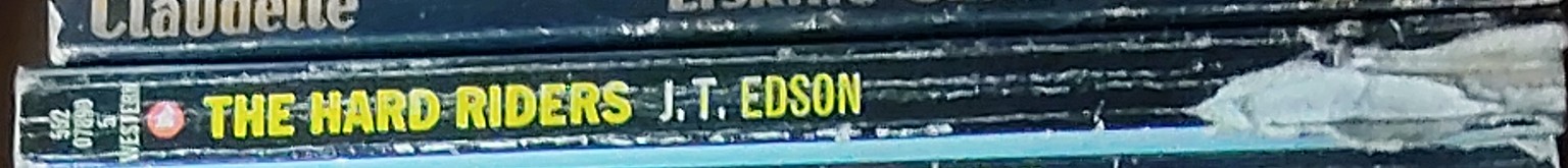 J.T. Edson  THE HARD RIDERS spine of book image