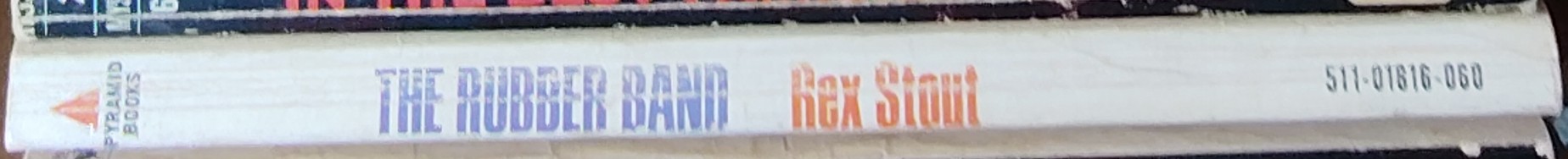 Rex Stout  THE RUBBER BAND spine of book image