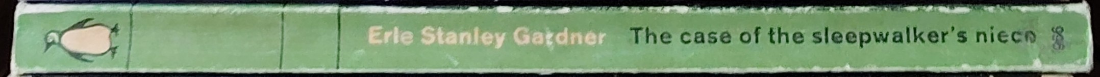 Erle Stanley Gardner  THE CASE OF THE SLEEPWALKER'S NIECE spine of book image