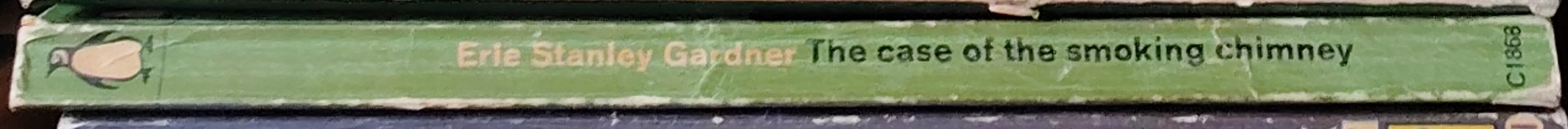 Erle Stanley Gardner  THE CASE OF THE SMOKING CHIMNEY spine of book image