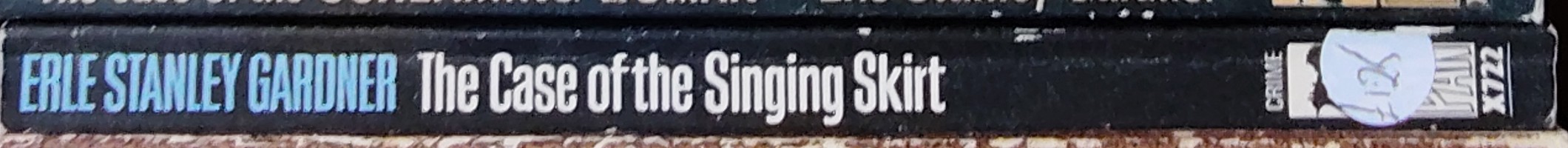 Erle Stanley Gardner  THE CASE OF THE SINGING SKIRT spine of book image
