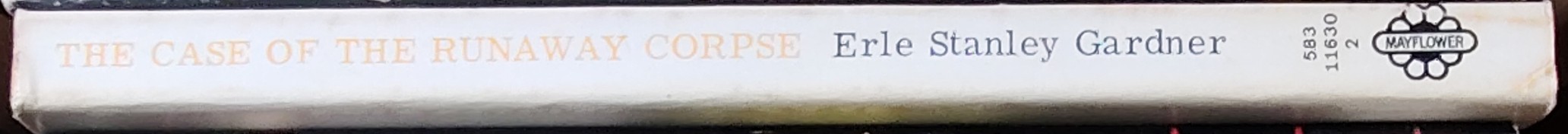 Erle Stanley Gardner  THE CASE OF THE RUNAWAY CORPSE spine of book image